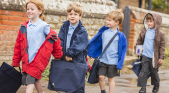 Children Walking To School