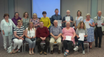 A group of SVP members at an event in Tralee