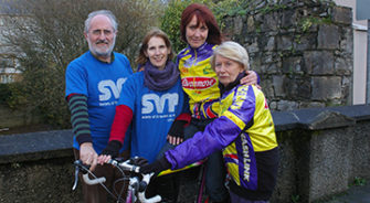 SVP members cycling in Navan