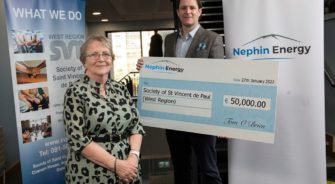 SVP - News - Nephin Energy Donates €50,000 to SVP West Region to help the most vulnerable across the region pay their energy bills