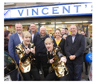 Jedward SVP Vincents Castletown Rd Opening