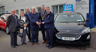 A couple wins a new car at the SVP annual draw
