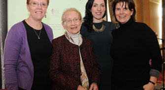 Four women at an SVP event