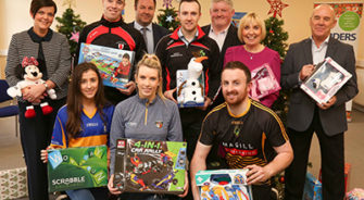 SVP - News - Antrim GAA put their best foot, and shoebox, forward in support of SVP