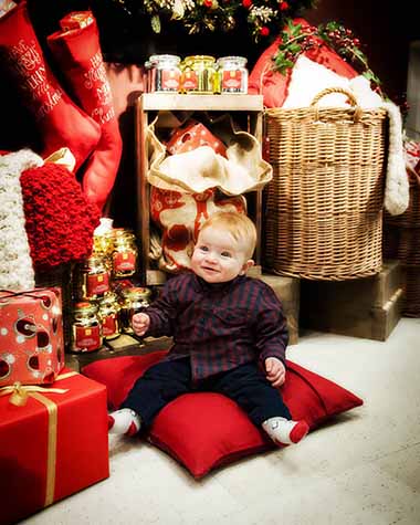 Cormac Doherty helps to launch the Giving Tree for BCM and SVP in Marks & Spencer, Donegall Place, Belfast