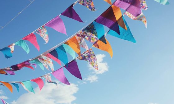 Fundraising Tips and Advice - A string of flags