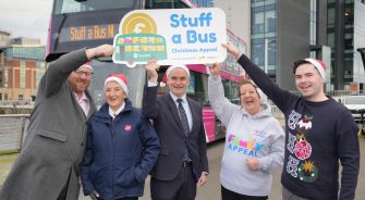 SVP members hosting stuff a bus event