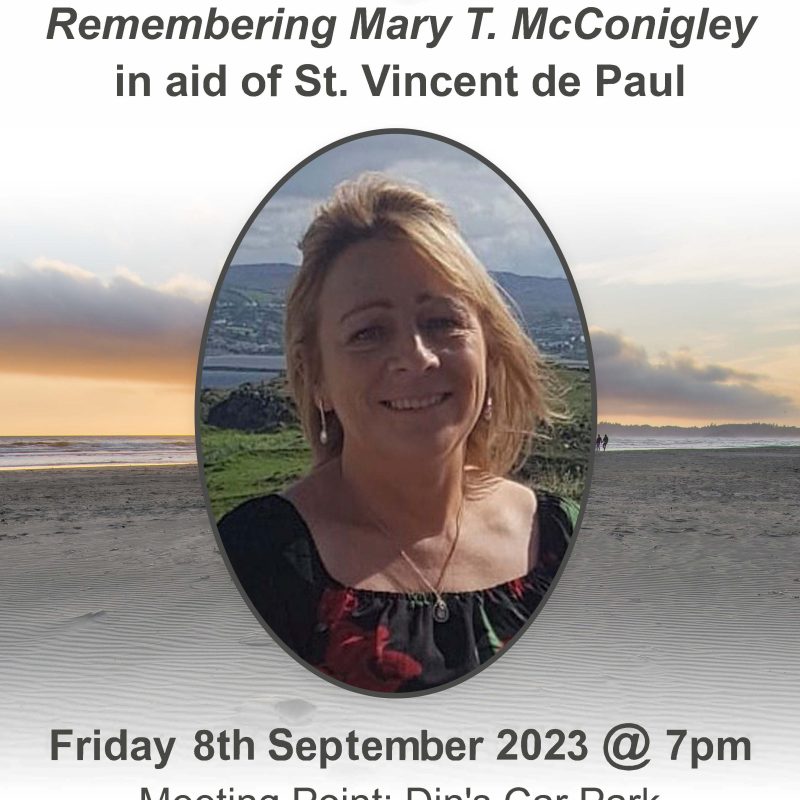 A fundraiser poster for Mary