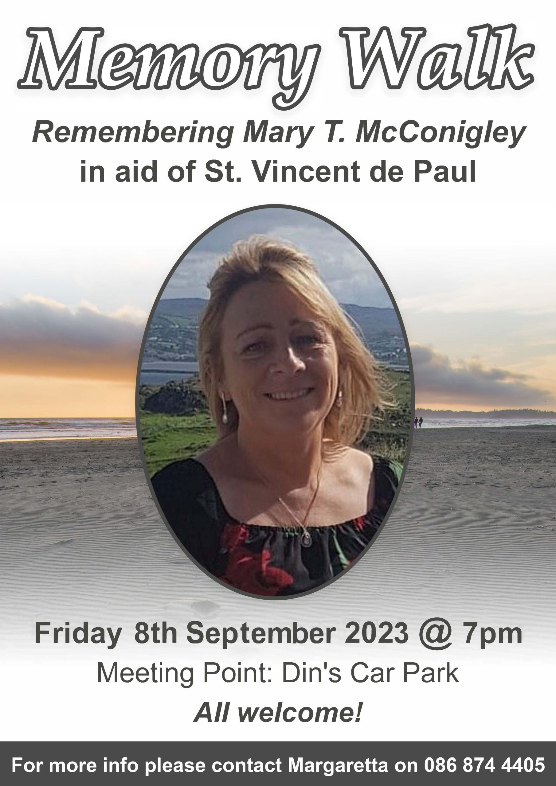 A fundraiser poster for Mary