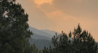 Mountains during Dusk