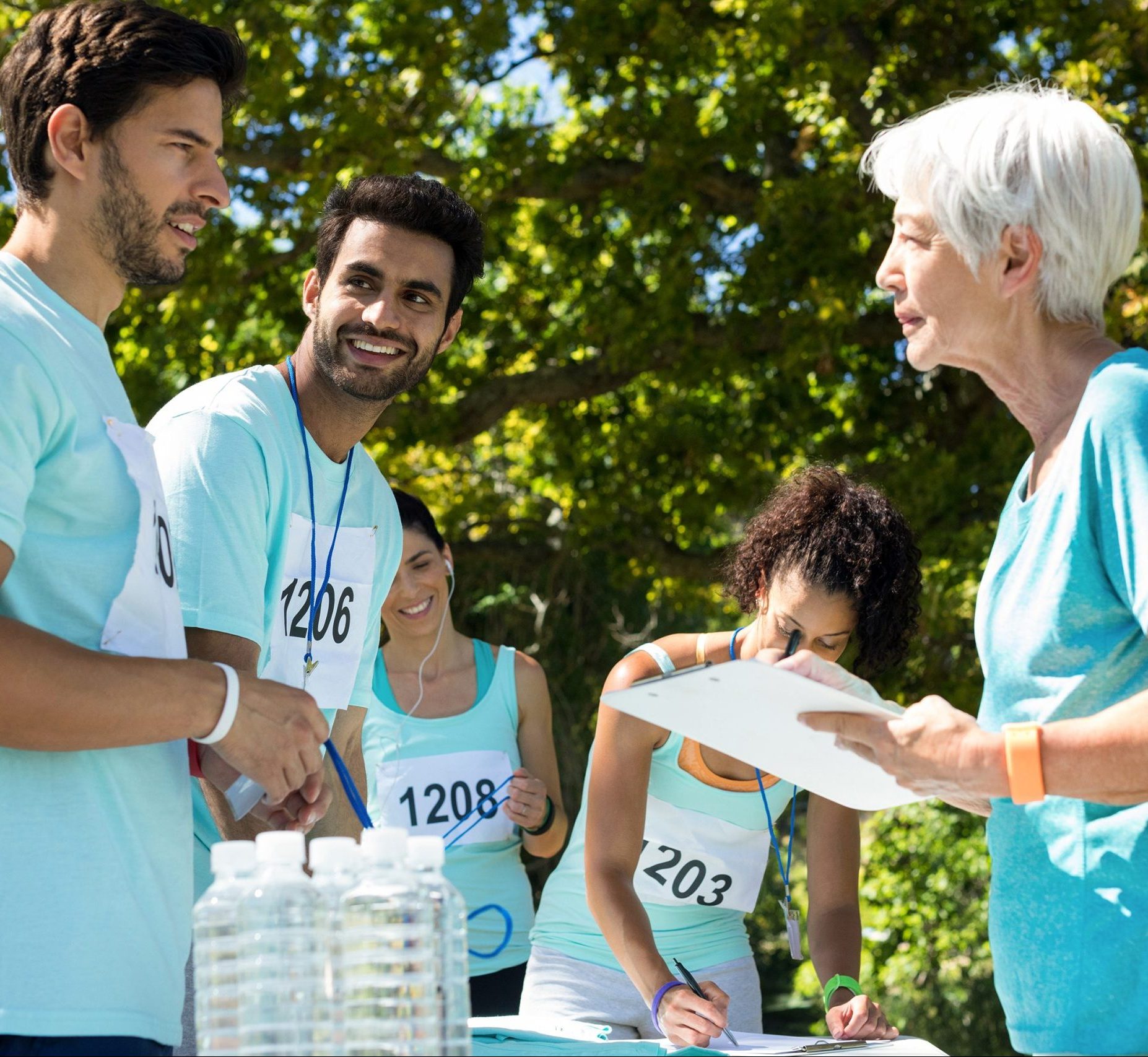 Fundraising - Athletes registering themselves for marathon